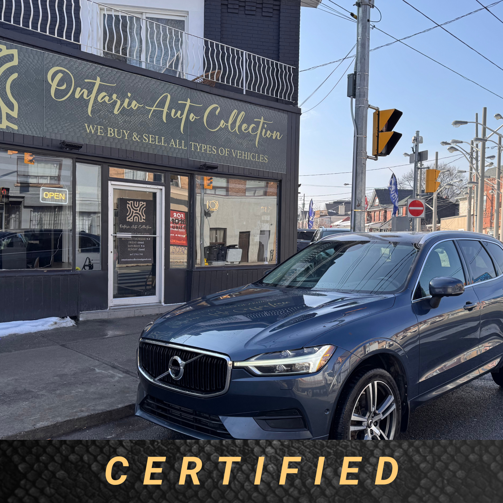 2019 VOLVO XC60 !!! T6 MOMENTUM !!! CERTIFIED !!! ONE OWNER !!!
