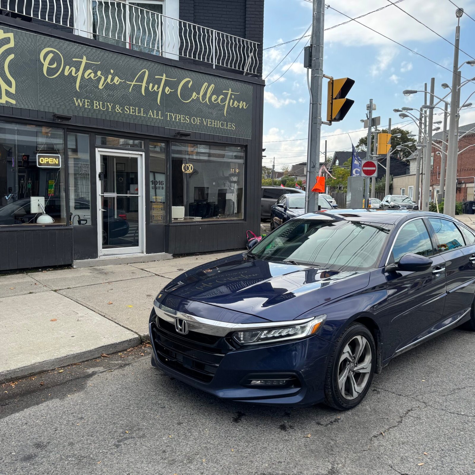2018 HONDA ACCORD !!! EX-L !! ONE OWNER !!! 6.3L / 100KM !!!